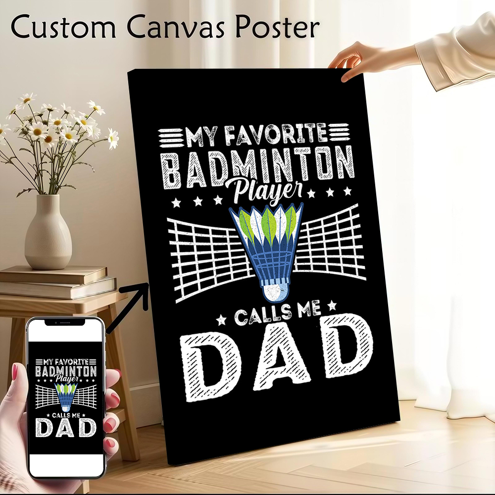 Badminton Is Calling - Badminton Player Calls Me Dad Canvas