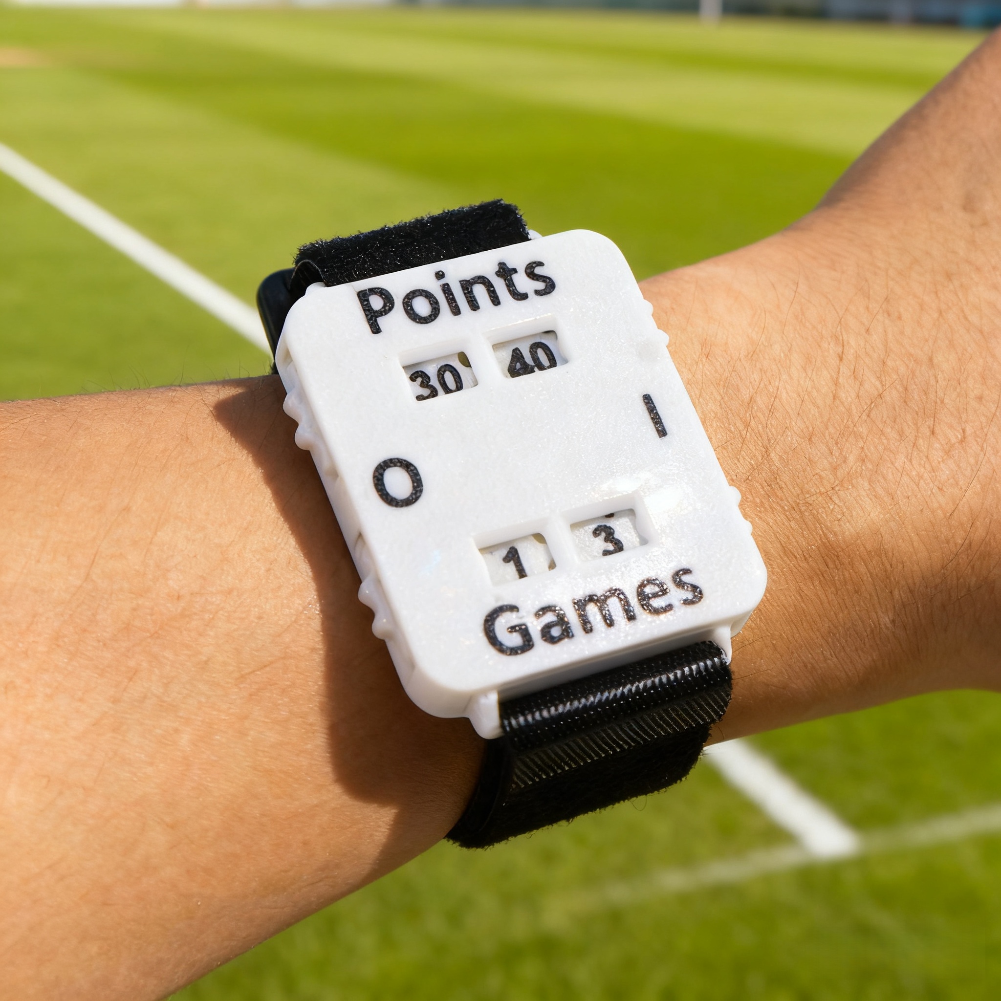 Badminton Score Counter - Portable Cricket/Tennis/Padel Wrist Score Counter Adjustable
