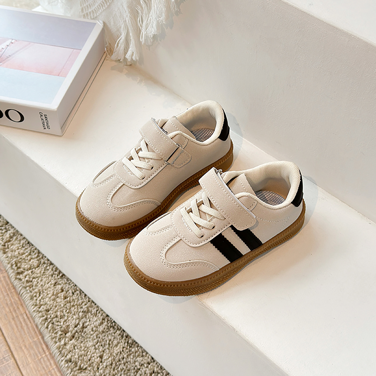 Badminton Junior - PU Leather Sneakers For Children Waterproof
