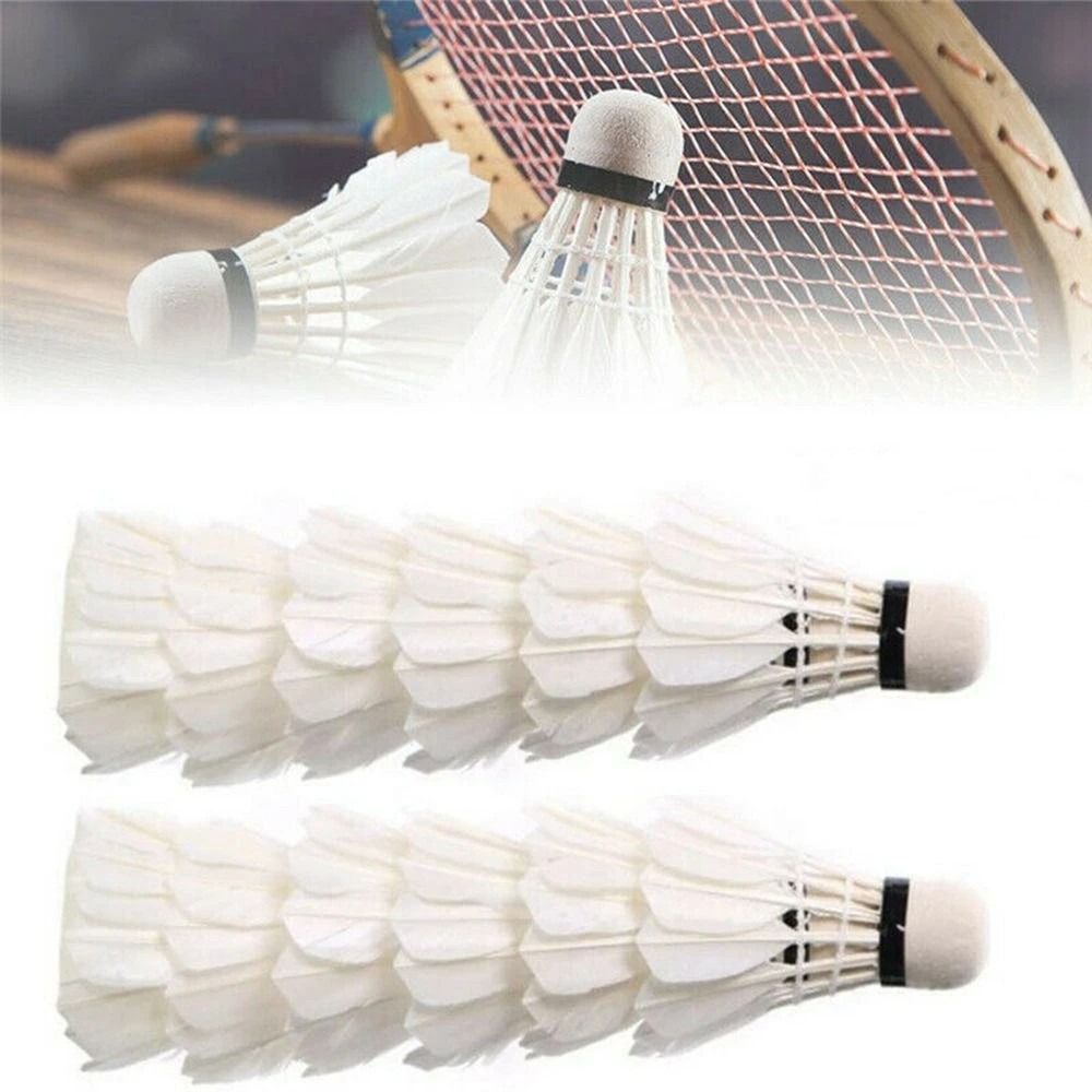 Badminton Event - New White Goose Feather Badminton Shuttlecock