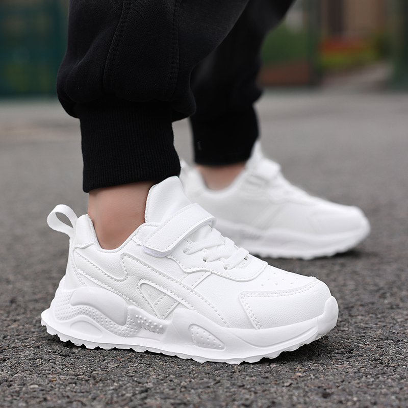 White Children's Leather Casua - Badminton Junior 리뷰 및 가격